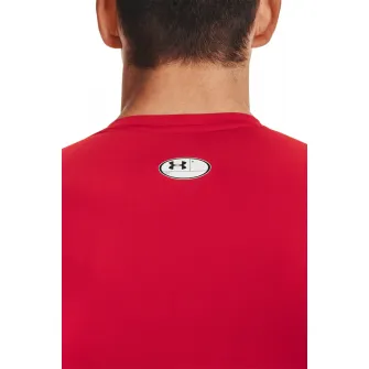 Under Armour, Bluza de compresie pentru fitness HeatGearВ®, Rosu, L