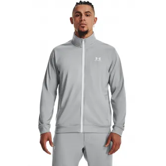 Under Armour, Bluza de trening cu fermoar, pentru antrenament Sportstyle, Gri deschis, L