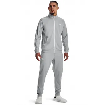 Under Armour, Bluza de trening cu fermoar, pentru antrenament Sportstyle, Gri deschis, L