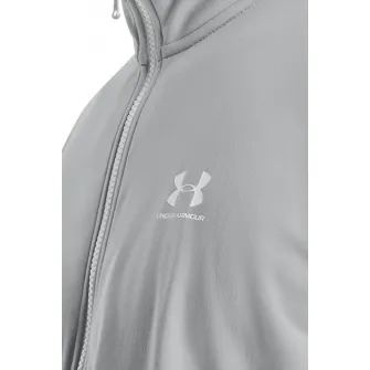 Under Armour, Bluza de trening cu fermoar, pentru antrenament Sportstyle, Gri deschis, L