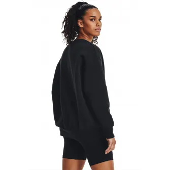 Under Armour, Bluza de trening cu maneci cazute, pentru antrenament Essential, Negru stins, S
