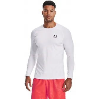 Under Armour, Bluza elastica cu maneci raglan, pentru fitness HeatGear® Armour, Alb optic, 2XL