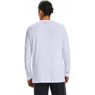Under Armour, Bluza lejera, pentru fitness Sportstyle, Alb optic, XL