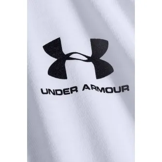 Under Armour, Bluza lejera, pentru fitness Sportstyle, Alb optic, XL