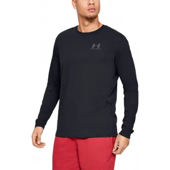 Under Armour, Bluza lejera, pentru fitness Sportstyle, Negru, XL
