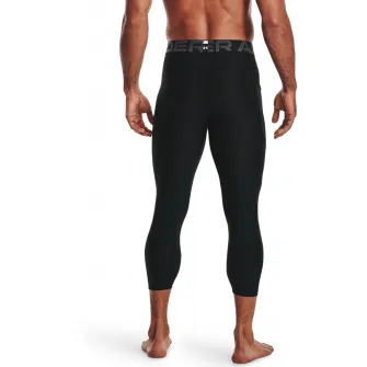 Under Armour, Colanti cu banda logo in talie pentru fitness, Negru, S