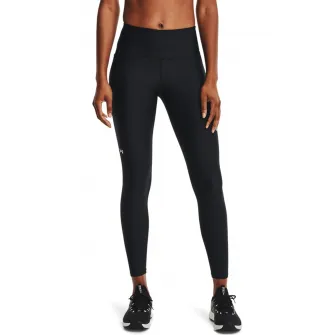 Under Armour, Colanti cu buzunar lateral si talie inalta pentru fitness HeatGearВ® Armour, Negru, Alb, S