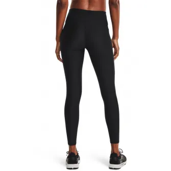 Under Armour, Colanti cu buzunar lateral si talie inalta pentru fitness HeatGearВ® Armour, Negru, Alb, S