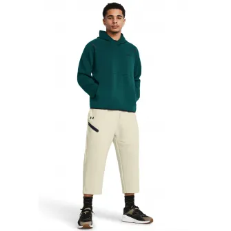 Under Armour, Hanorac cu buzunare laterale, pentru fitness, Verde englez, L