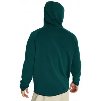 Under Armour, Hanorac cu buzunare laterale, pentru fitness, Verde englez, L