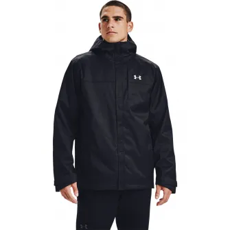 Under Armour, Jacheta 3in1 cu gluga pentru antrenament Porter, Negru, M