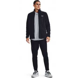 Under Armour, Jacheta 3in1 cu gluga pentru antrenament Porter, Negru, M