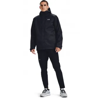Under Armour, Jacheta 3in1 cu gluga pentru antrenament Porter, Negru, M