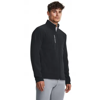 Under Armour, Jacheta cu fermoar pentru golf, Negru, S