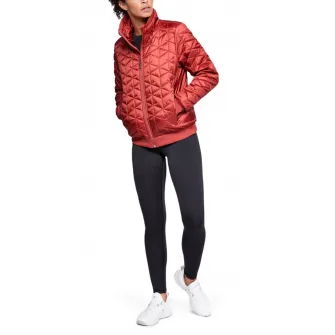 Under Armour, Jacheta cu vatelina, pentru fitness Reactor, Rosu caramiziu, XS
