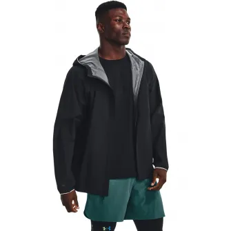 Under Armour, Jacheta impermeabila, pentru antrenament Stormptoof Cloudstrike, Negru, S