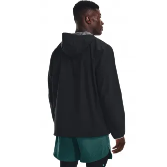 Under Armour, Jacheta impermeabila, pentru antrenament Stormptoof Cloudstrike, Negru, S