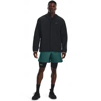 Under Armour, Jacheta impermeabila, pentru antrenament Stormptoof Cloudstrike, Negru, S