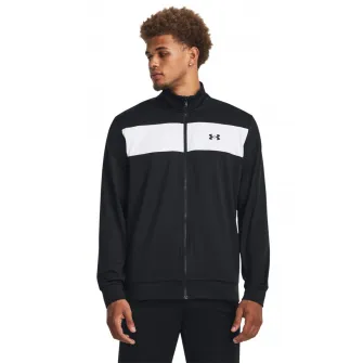 Under Armour, Jacheta lejera pentru antrenament Twister, Negru, Alb, L
