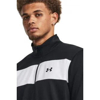 Under Armour, Jacheta lejera pentru antrenament Twister, Negru, Alb, L