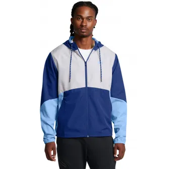 Under Armour, Jacheta pentru antrrenament Legacy Windbreaker, Albastru glaciar, Alb murdar, Albastru deschis, M