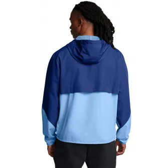 Under Armour, Jacheta pentru antrrenament Legacy Windbreaker, Albastru glaciar, Alb murdar, Albastru deschis, M