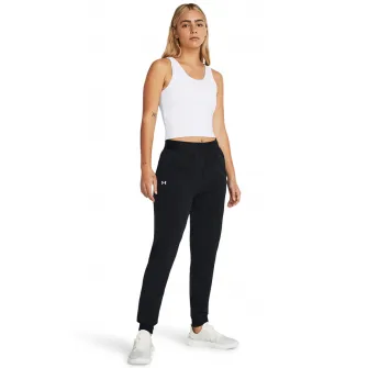 Under Armour, Pantaloni cu talie inalta pentru antrenament Rival, Negru, M