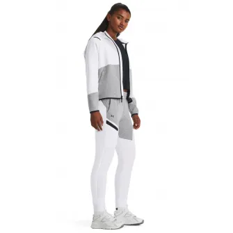 Under Armour, Pantaloni de trening din fleece cu uscare rapida pentru fitness Unstoppable, Gri, Alb, M