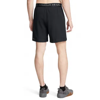 Under Armour, Pantaloni scurti cu logo, pentru antrenament, Negru, Gri, M