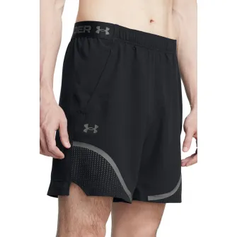 Under Armour, Pantaloni scurti cu logo, pentru antrenament, Negru, Gri, M
