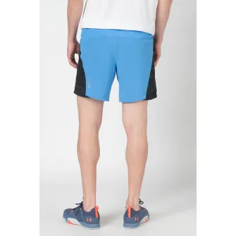 Under Armour, Pantaloni scurti cu model 2in1, pentru alergare Qualifier, Albastru, XXL