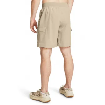 Under Armour, Pantaloni scurti cu snur de ajustare interior pentru antrenament, Negru, Bej deschis, M