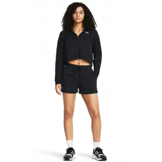 Under Armour, Pantaloni scurti din amestec de bumbac, pentru fitness Rival, Negru, M