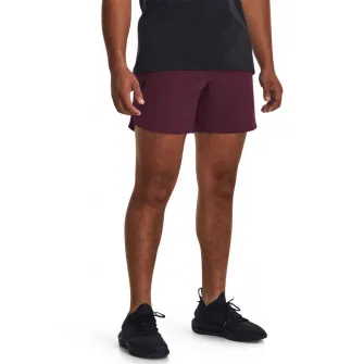 Under Armour, Pantaloni scurti pentru antrenament Peak, Negru, Violet tyrian, XL