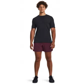 Under Armour, Pantaloni scurti pentru antrenament Peak, Negru, Violet tyrian, XL