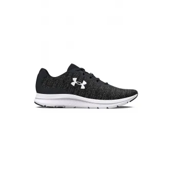 Under Armour, Pantofi Charged Impulse 3 cu garnituri peliculizate pentru alergare, Negru, Alb, 10.5