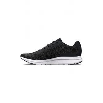 Under Armour, Pantofi Charged Impulse 3 cu garnituri peliculizate pentru alergare, Negru, Alb, 10.5