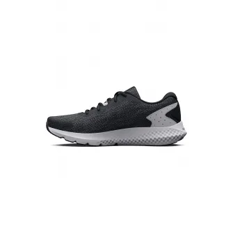 Under Armour, Pantofi Charged Rogue 3 pentru alergare, Negru, Alb, Argintiu, 8.5