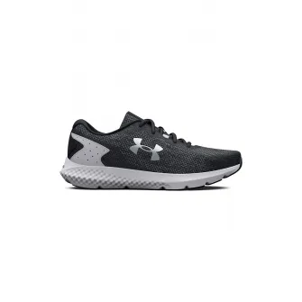 Under Armour, Pantofi Charged Rogue 3 pentru alergare, Negru, Alb, Argintiu, 8.5