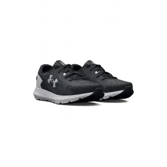 Under Armour, Pantofi Charged Rogue 3 pentru alergare, Negru, Alb, Argintiu, 8.5