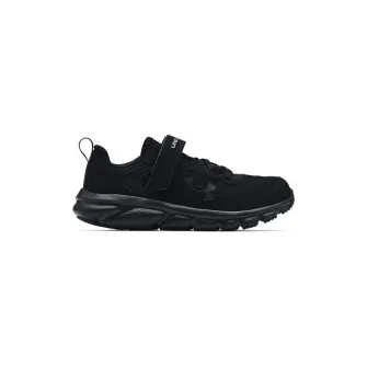 Under Armour, Pantofi cu garnituri de piele pentru fitness Assert 9, Negru, 28 EU