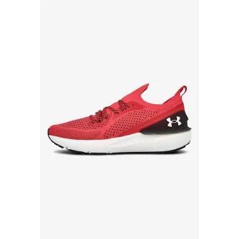 Under Armour, Pantofi cu insertii de material sintetic, pentru alergare Shift, Rosu capsuna, 11