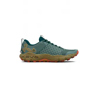 Under Armour, Pantofi unisex pentru alergare HOVR™ DS Ridge, Portocaliu mandarina, Verde marin, 9