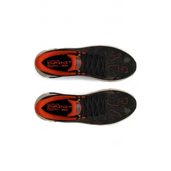Under Armour, Pantofi unisex, pentru alergare Hovr Infinite 3, Negru, Portocaliu, 8.5