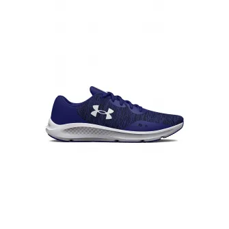 Under Armour, Pantofi usori cu logo Charged Pursuit 3 pentru alergare, Gri, Albastru, 7.5