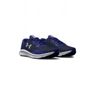 Under Armour, Pantofi usori cu logo Charged Pursuit 3 pentru alergare, Gri, Albastru, 9