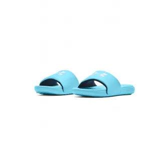 Under Armour, Papuci cu logo Ansa, Albastru deschis, 8