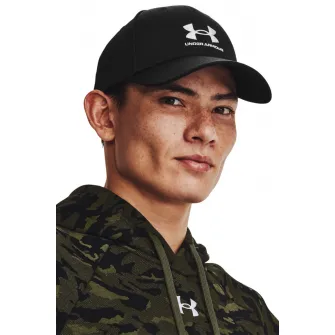 Under Armour, Sapca cu logo pentru fitness, Negru