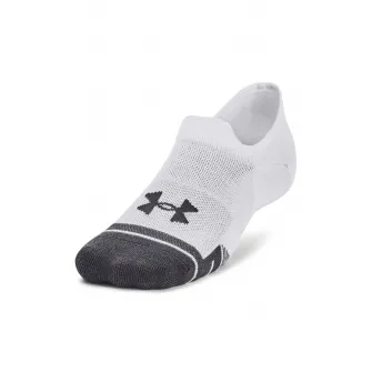 Under Armour, Set de sosete foarte scurte pentru fitness Performance Tech - 3 perechi, Alb, L