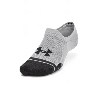 Under Armour, Set de sosete foarte scurte pentru fitness Performance Tech - 3 perechi, Negru, Alb, L